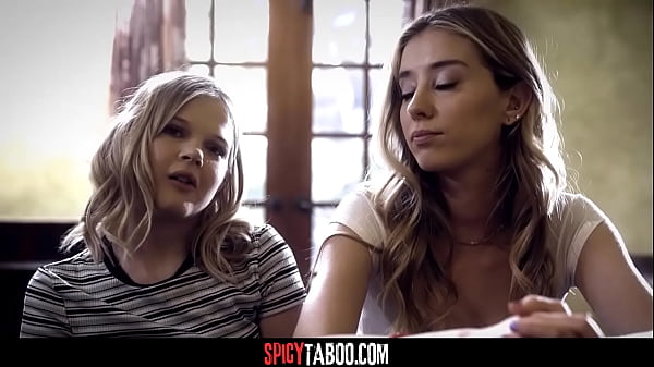 Bratty teens getting fucked in a threesome by the the school counselor