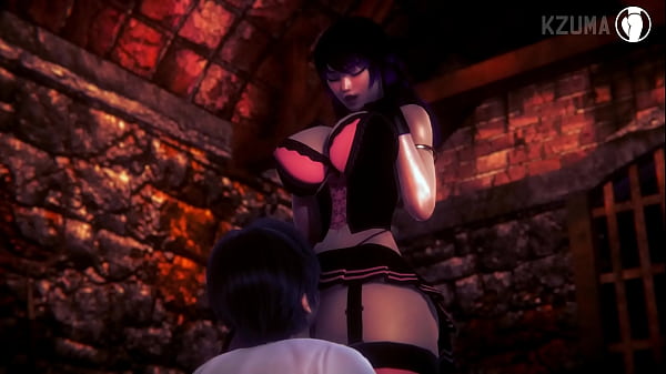Gótica fodendo e gemendo gostoso com o vibrador – 3D Anime Hentai sem censura