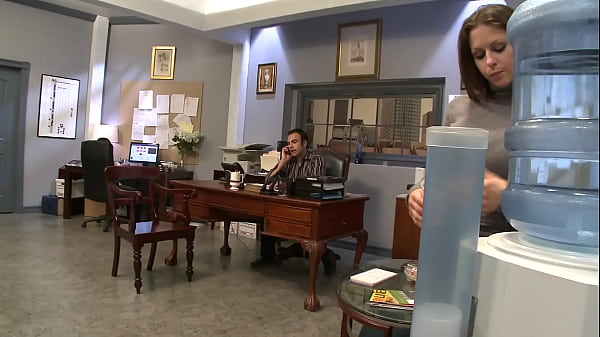 After a totally crazy banging on the desk, on the couch, and on the table, even in the 69 position, the secretary licks up her boss’s cum from the glass table