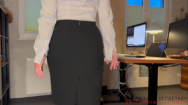 my private secretary tied up and ripped off office suit and nylons by the boss – hard sex