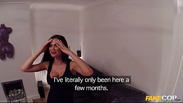 Cop Fucks Cam Girl in front of her Christmas Tree – Fake Cop