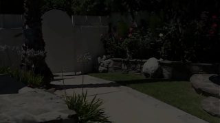 Hot blonde with big boobs, Krissy Lynn, gives a blowjob to a big black cock that pops…