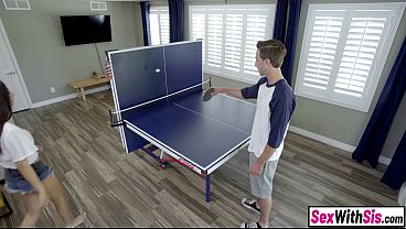 Hairdresser stepsis convinces stepbro for a haircut with hard sex