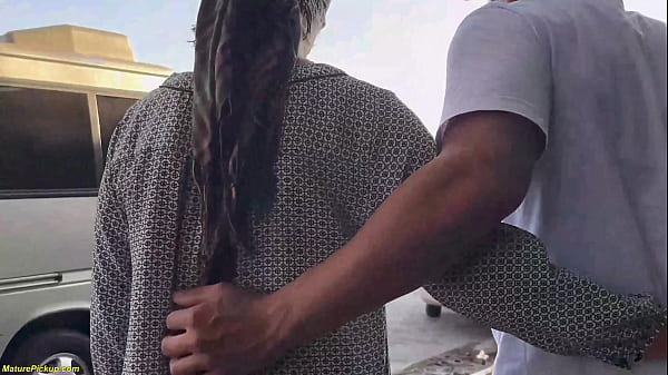 skinny granny picked up for rough anal in the bus