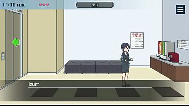 Hentai game Welcome to seeding city . Man has sex with a hot blonde woman in a public subway restroom.