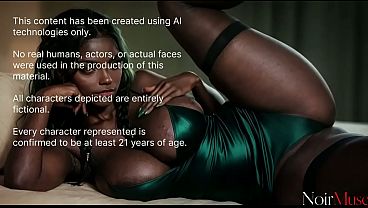 This tall black model in latex thigh-high boots begged me to rip her tight pussy with powerful thrusts [AI]