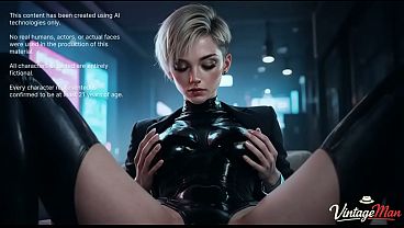 A successful businesswoman doubles as a whore for old perverts in a cyberpunk world [AI]