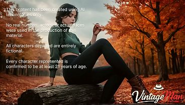 I love autumn and sucking grandpa’s cock in the bushes [AI]